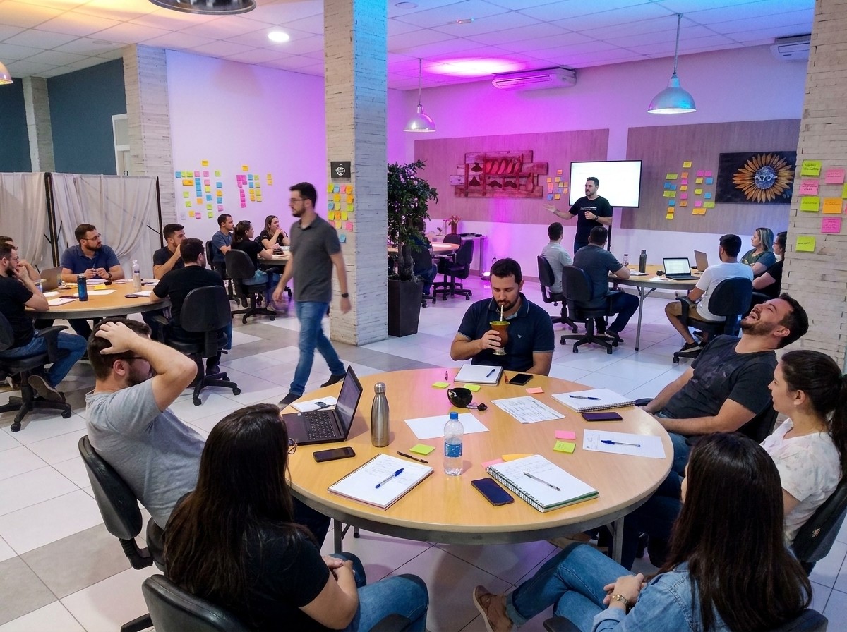 A SALA DE TREINAMENTO IDEAL PARA TRANSFORMAR EQUIPES EM PORTO ALEGRE